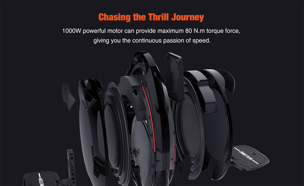 Inmotion V8F มอเตอร์ 1000W วิ่งทางชันได้ 30 องศา